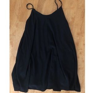 Black Chiffon Shift Dress